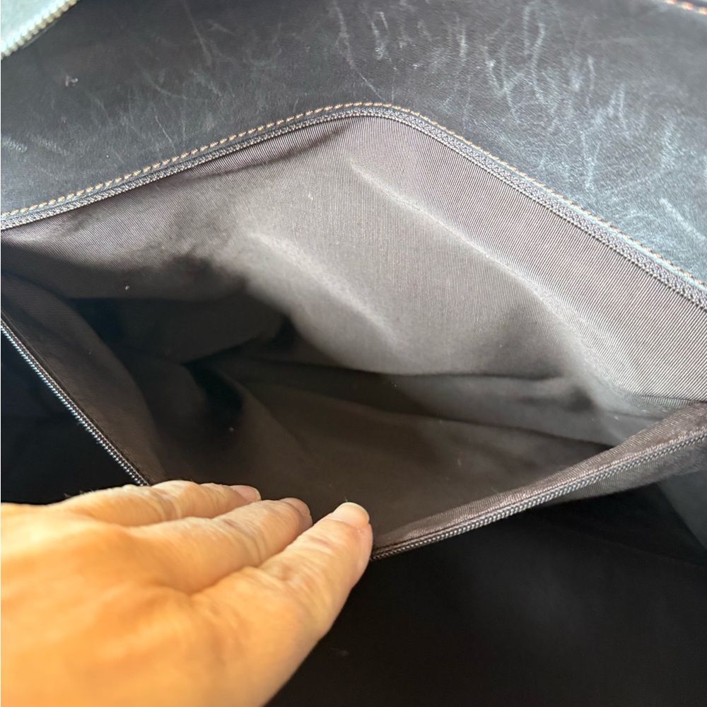 CHANEL Dark Brown Leather Duffel Bag - Picture 7 of 9